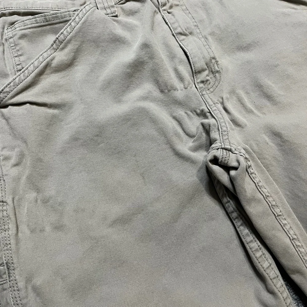 Ridgecut Toughwear Mens 34x32 Beige Canvas Carpenter Pants Utility Workwear - Picture 8 of 11